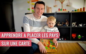 Apprendre à placer les pays sur une carte à 2 ans