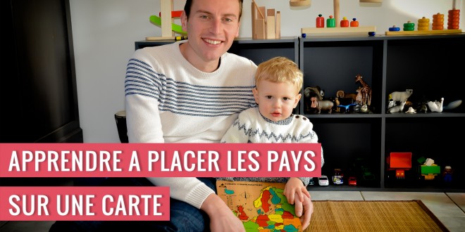 Apprendre à placer les pays sur une carte à 2 ans